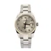 Rolex Oyster Perpetual Datejust Automatic Watch Stainless Steel And White Gold With Diamond Markers 31 In Silver