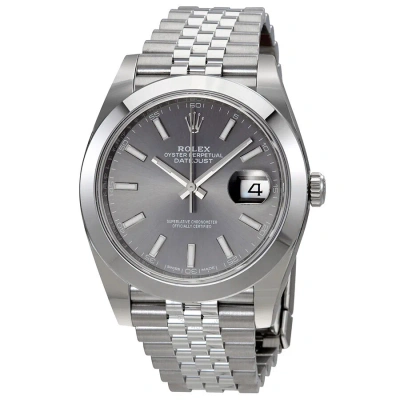 Rolex Oyster Perpetual Datejust Rhodium Dial Automatic Men's Jubilee Watch 126300rsj