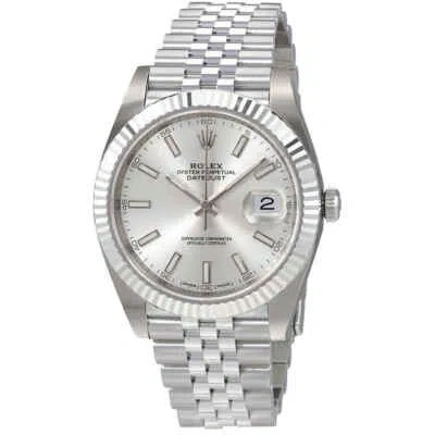 Pre-owned Rolex Oyster Perpetual Datejust Silver Dial Automatic Men's Watch 126334ssj
