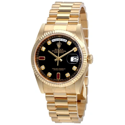 Rolex Oyster Perpetual Day-date Automatic Men's 18 Carat Yellow Gold President Watch 118238bkdrp