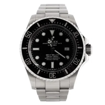 Rolex Oyster Perpetual Deepsea Sea-dweller Automatic Watch Stainless Steel And Cerachrom 44 In Black