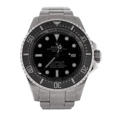 Rolex Oyster Perpetual Deepsea Sea-dweller Automatic Watch Stainless Steel And Cerachrom 44 In Black
