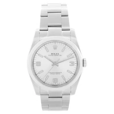 Pre-owned Rolex Oyster Perpetual Men's Stainless Steel Watch 116000 In Multi