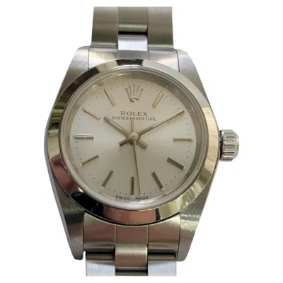 Pre-owned Rolex Oyster Perpetual Ref 76080 Ss Ladies 26mm Automatic Circa 2000s Ra734 In Multi