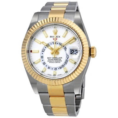 Rolex Oyster Perpetual Sky-dweller Automatic Men's Two-tone Watch 326933wso In Yellow
