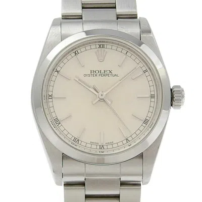 Pre-owned Rolex Oyster Perpetual Stainless Steel Wristwatch () In Multi