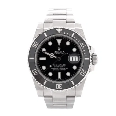 Rolex Oyster Perpetual Submariner Date Automatic Watch Stainless Steel And Cerachrom 40 In Black