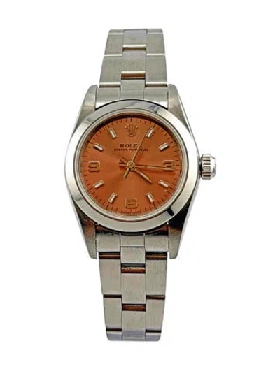 Pre-owned Rolex Oyster Perpetual Watch, 24mm In Multi