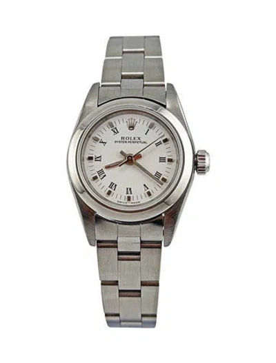 Pre-owned Rolex Oyster Perpetual Watch, 24mm In Multi