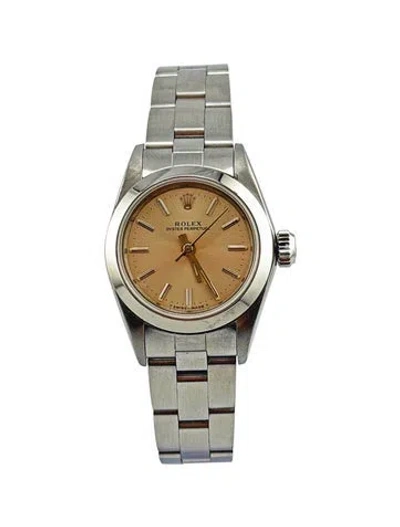 Pre-owned Rolex Oyster Perpetual Watch, 24mm In Multi