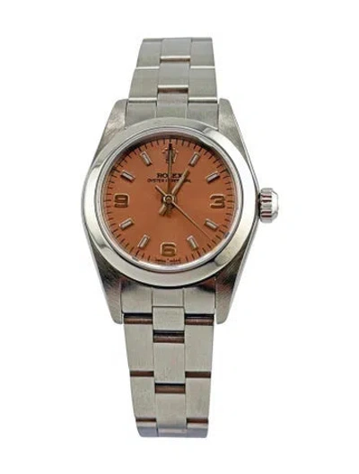 Pre-owned Rolex Oyster Perpetual Watch, 24mm In Multi