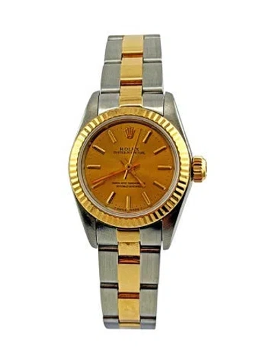 Pre-owned Rolex Oyster Perpetual Watch, 24mm In Multi