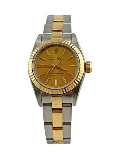 Pre-owned Rolex Oyster Perpetual Watch, 24mm In Multi
