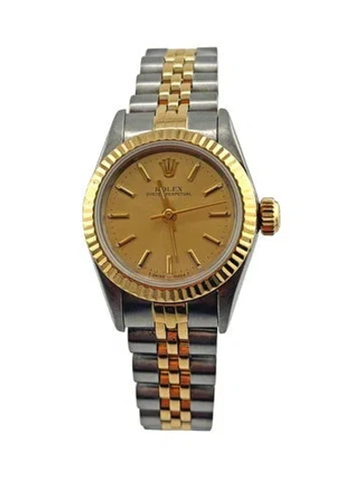 Pre-owned Rolex Oyster Perpetual Watch, 24mm In Multi