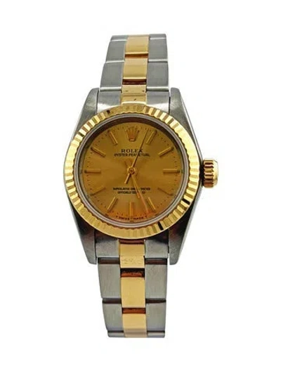 Pre-owned Rolex Oyster Perpetual Watch, 24mm In Multi