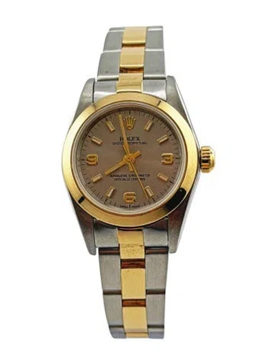 Pre-owned Rolex Oyster Perpetual Watch, 24mm In Multi