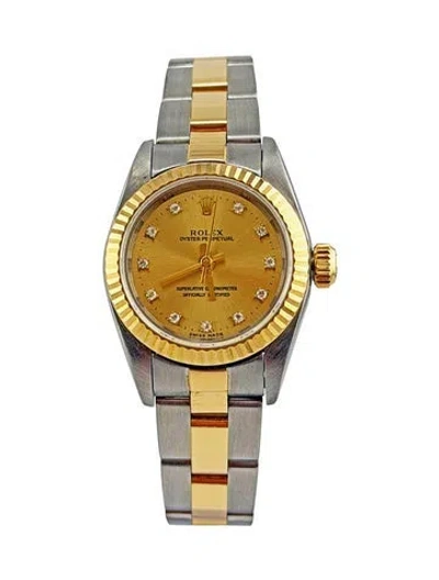 Pre-owned Rolex Oyster Perpetual Watch, 24mm In Multi