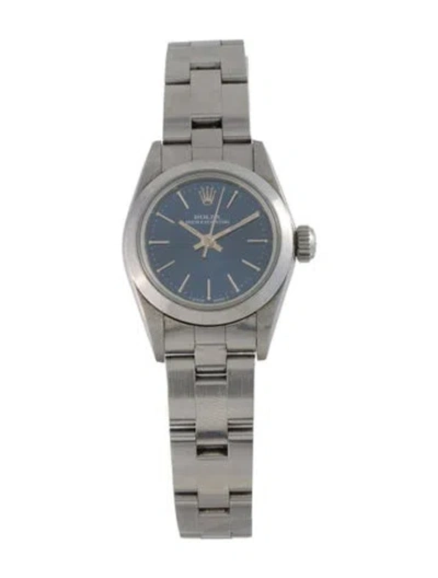 Pre-owned Rolex Oyster Perpetual Watch, 24mm In Multi
