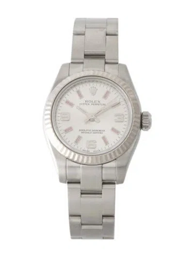 Pre-owned Rolex Oyster Perpetual Watch, 26mm In Multi