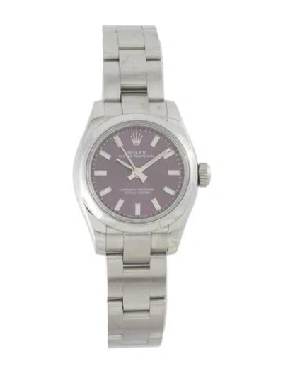 Pre-owned Rolex Oyster Perpetual Watch, 26mm In Multi