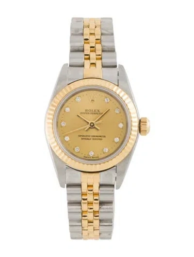 Pre-owned Rolex Oyster Perpetual Watch, 26mm In Multi