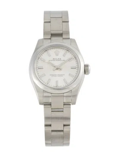 Pre-owned Rolex Oyster Perpetual Watch, 26mm In Multi