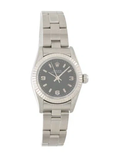 Pre-owned Rolex Oyster Perpetual Watch, 26mm In Multi