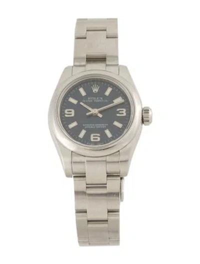Pre-owned Rolex Oyster Perpetual Watch, 26mm In Multicolor