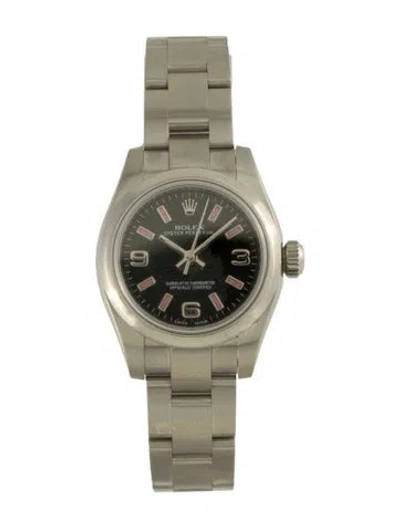 Pre-owned Rolex Oyster Perpetual Watch, 27mm In Multi