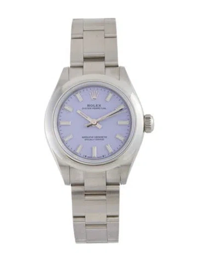 Pre-owned Rolex Oyster Perpetual Watch, 28mm In Multi