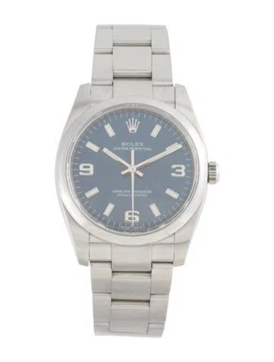 Pre-owned Rolex Oyster Perpetual Watch, 34mm In Multi