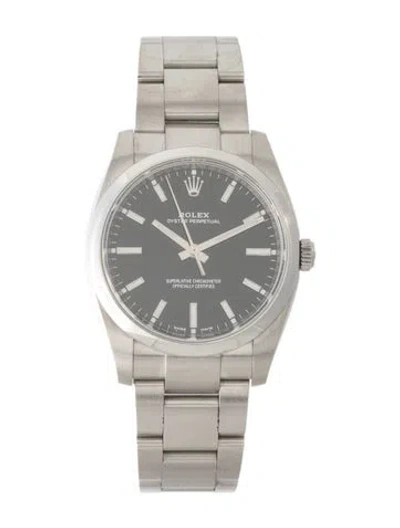 Pre-owned Rolex Oyster Perpetual Watch, 34mm In Multi