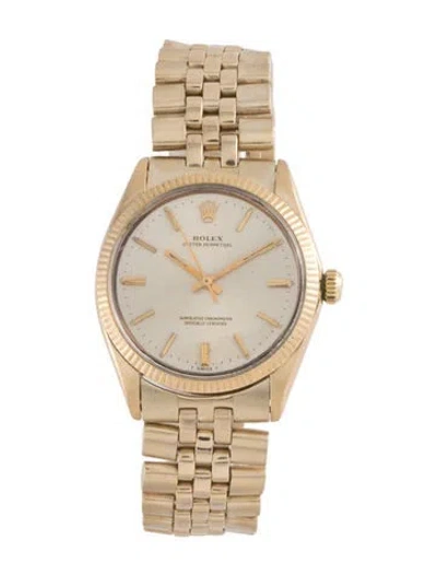 Pre-owned Rolex Oyster Perpetual Watch, 34mm In Multi