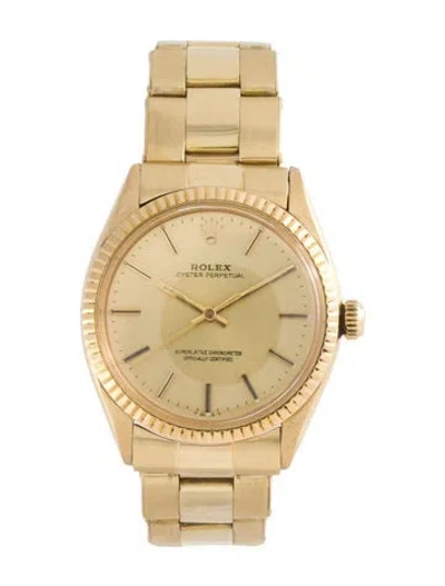 Pre-owned Rolex Oyster Perpetual Watch, 34mm In Multi