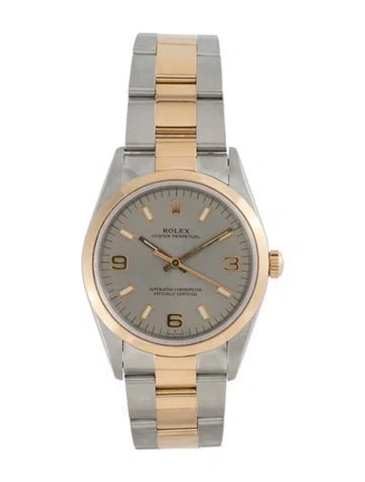 Pre-owned Rolex Oyster Perpetual Watch, 34mm In Multi