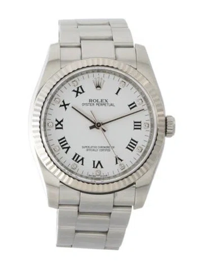 Pre-owned Rolex Oyster Perpetual Watch, 36mm In Multi