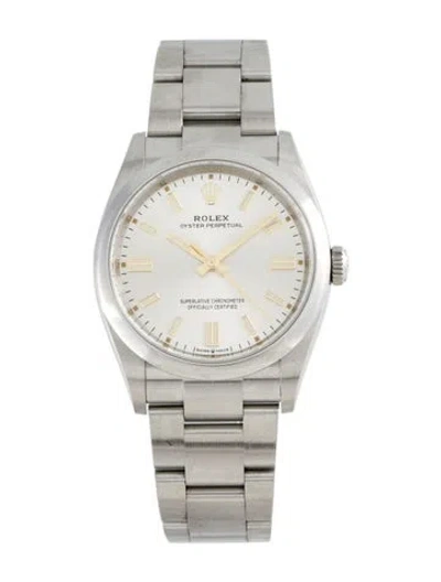 Pre-owned Rolex Oyster Perpetual Watch, 36mm In Multi