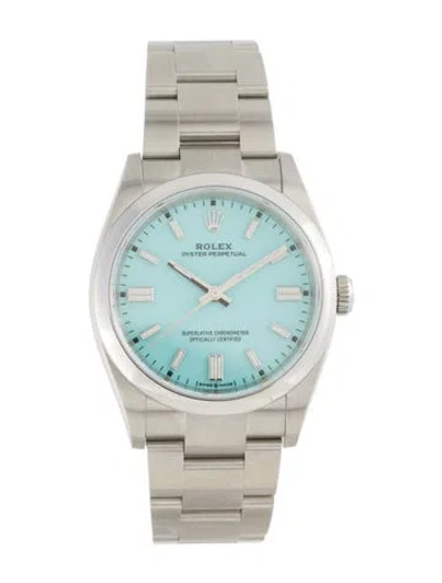 Pre-owned Rolex Oyster Perpetual Watch, 36mm In Multi
