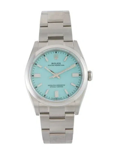 Pre-owned Rolex Oyster Perpetual Watch, 36mm In Multi