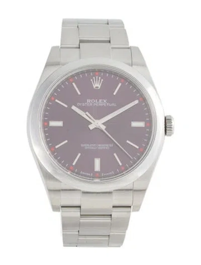 Pre-owned Rolex Oyster Perpetual Watch, 39mm In Multi