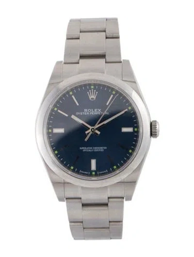Pre-owned Rolex Oyster Perpetual Watch, 39mm In Multi