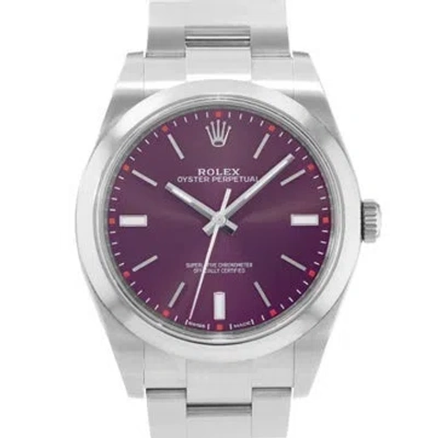 Pre-owned Rolex Oyster Perpetual Watch, 39mm In Multicolor