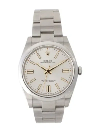 Pre-owned Rolex Oyster Perpetual Watch, 41mm In Multi