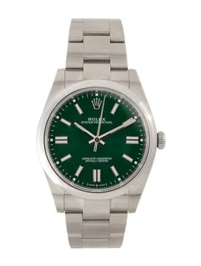 Pre-owned Rolex Oyster Perpetual Watch, 41mm In Multi