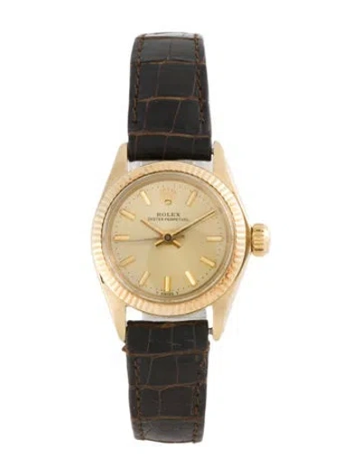 Pre-owned Rolex Oyster Perpetual Watch In Multi