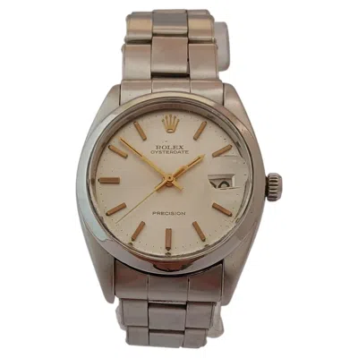 Pre-owned Rolex Oysterdate Precision 6694 W  Rivet Oyster Elastic Bracelet ( 6635) In Multi
