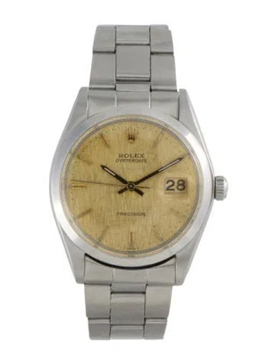 Pre-owned Rolex Oysterdate Watch, 36mm In Multi