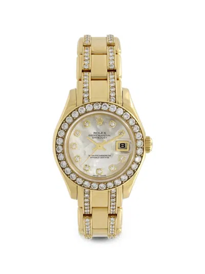 Rolex Pearlmaster Datejust 29mm Watch In Gold