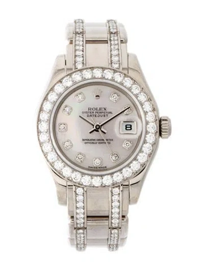 Pre-owned Rolex Pearlmaster Watch, 28mm In Multi