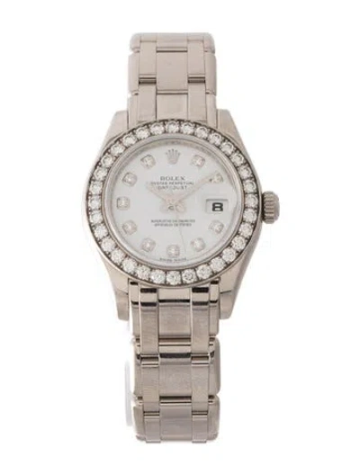 Pre-owned Rolex Pearlmaster Watch, 29mm In Multi